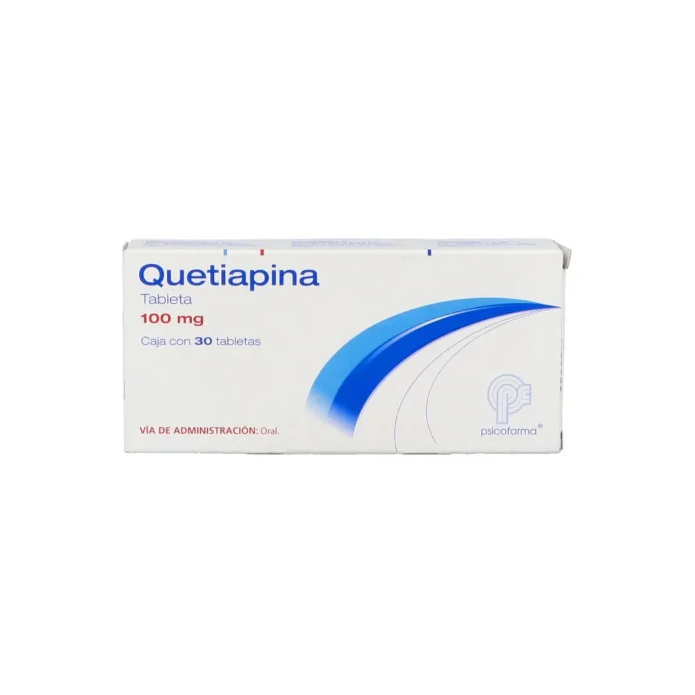 Quetiapina 100 Mg 30 Tabletas