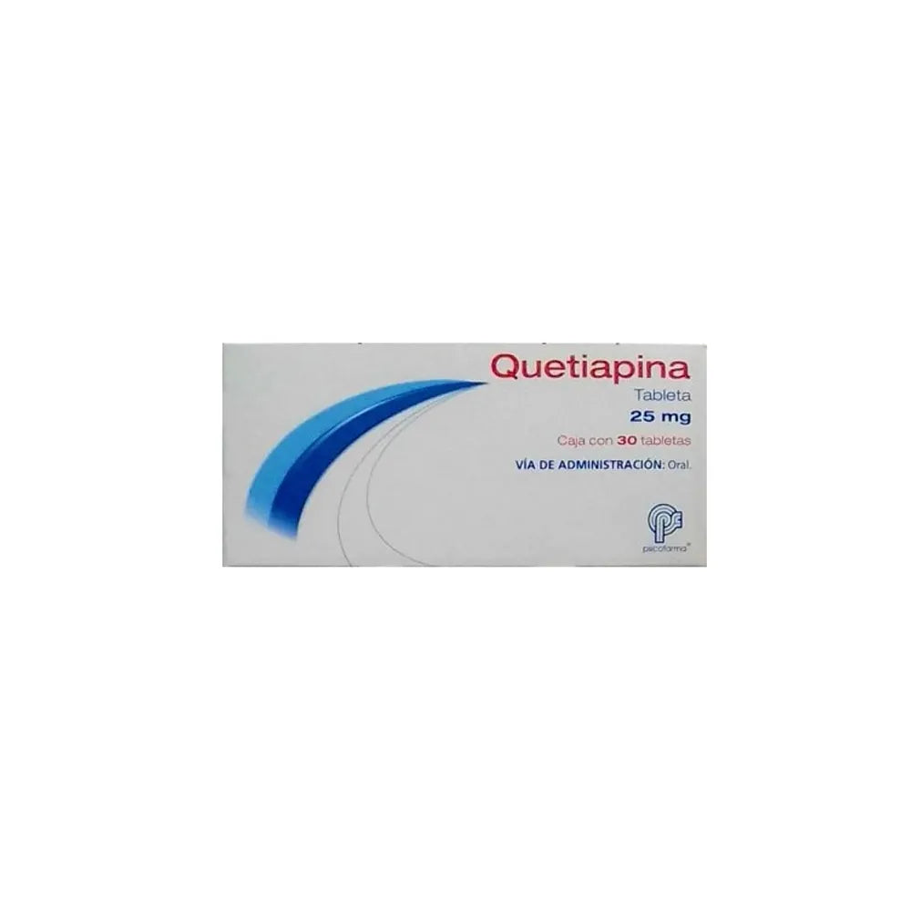 Quetiapina 25 Mg 30 Tabletas