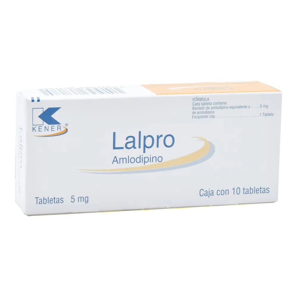 Lalpro Amlodipino 5 Mg 10 Tabletas