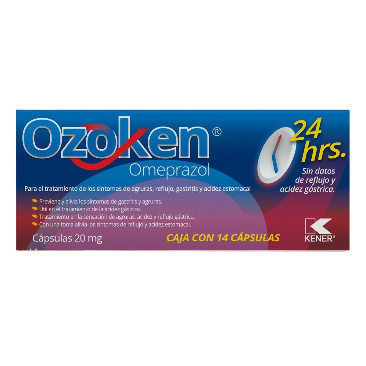 Ozoken Omeprazol 20 Mg 14 Cápsulas