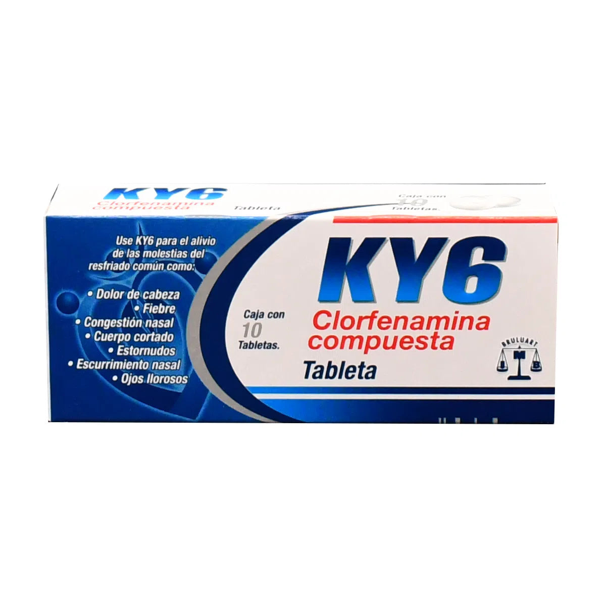 KY6 Clorfenamina Compuesta con 10 tabletas