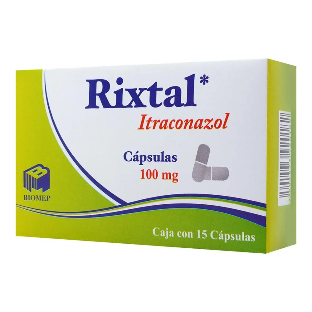 Rixtal Itraconazol 100 Mg 15 Cápsulas