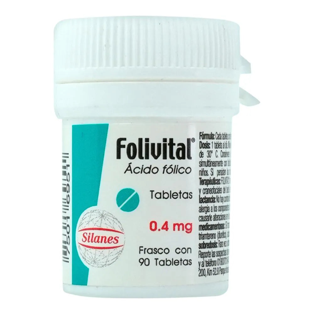 Folivital 400 Mcg 90 Tabletas