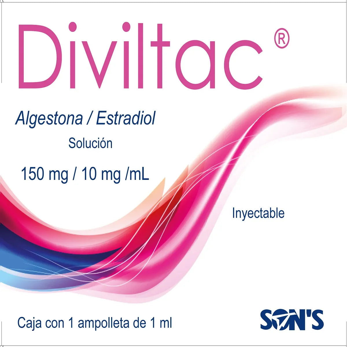 Diviltac Algestona/Estradiol 150/10 Mg. Inyectable Ampolleta 1 Ml