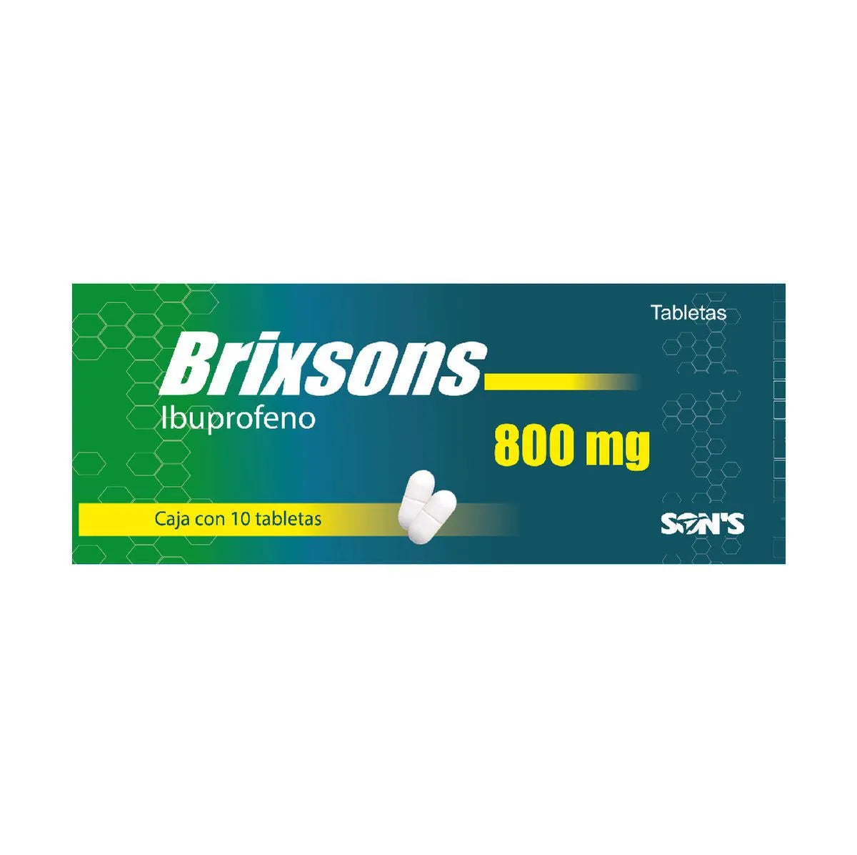 Brixsons Ibuprofeno 800 Mg 10 Tabletas