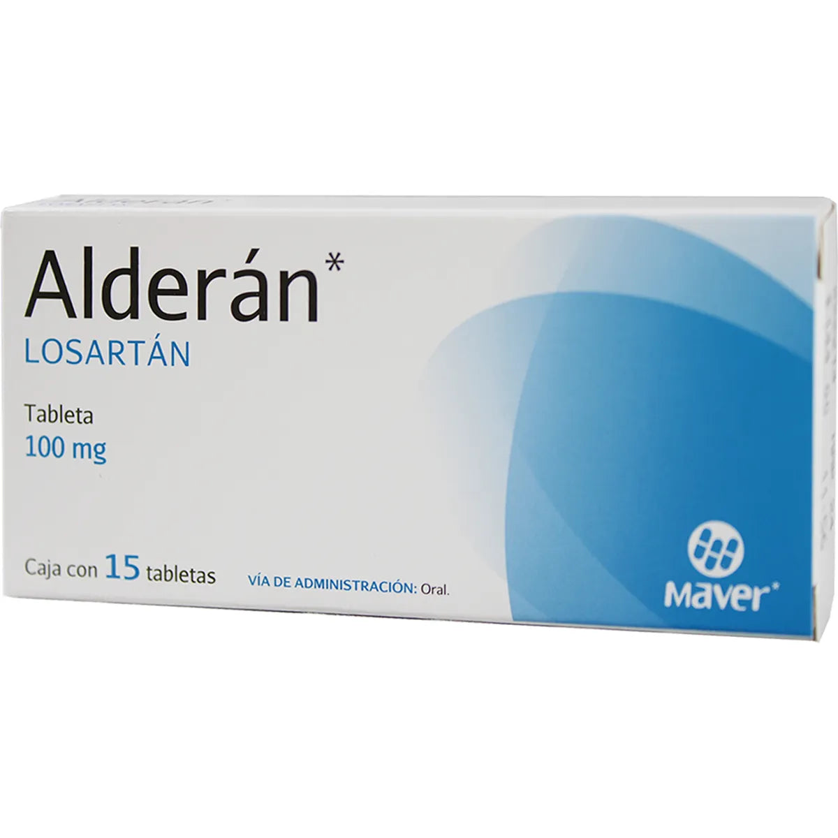 Alderán Losartán 100 Mg 15 Tabletas