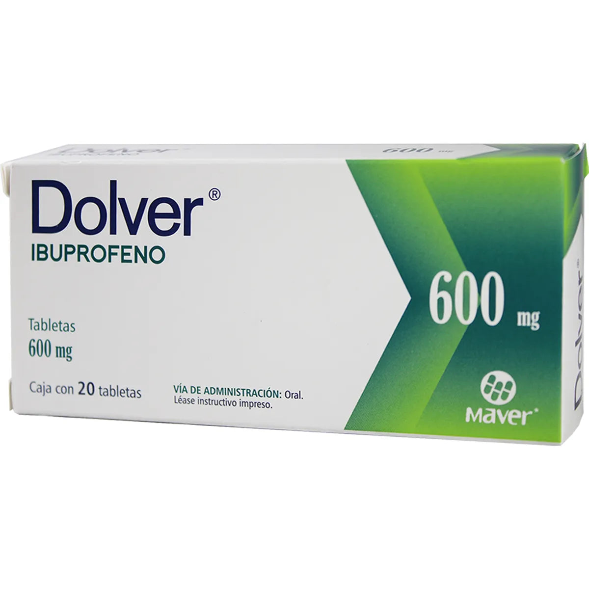 Dolver Ibuprofeno 600 Mg 20 Tabletas