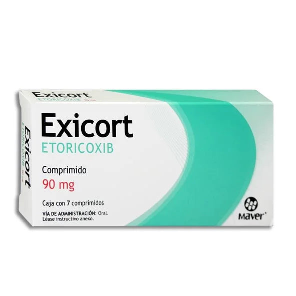 Exicort Etoricoxib 90 Mg 7 Comprimidos