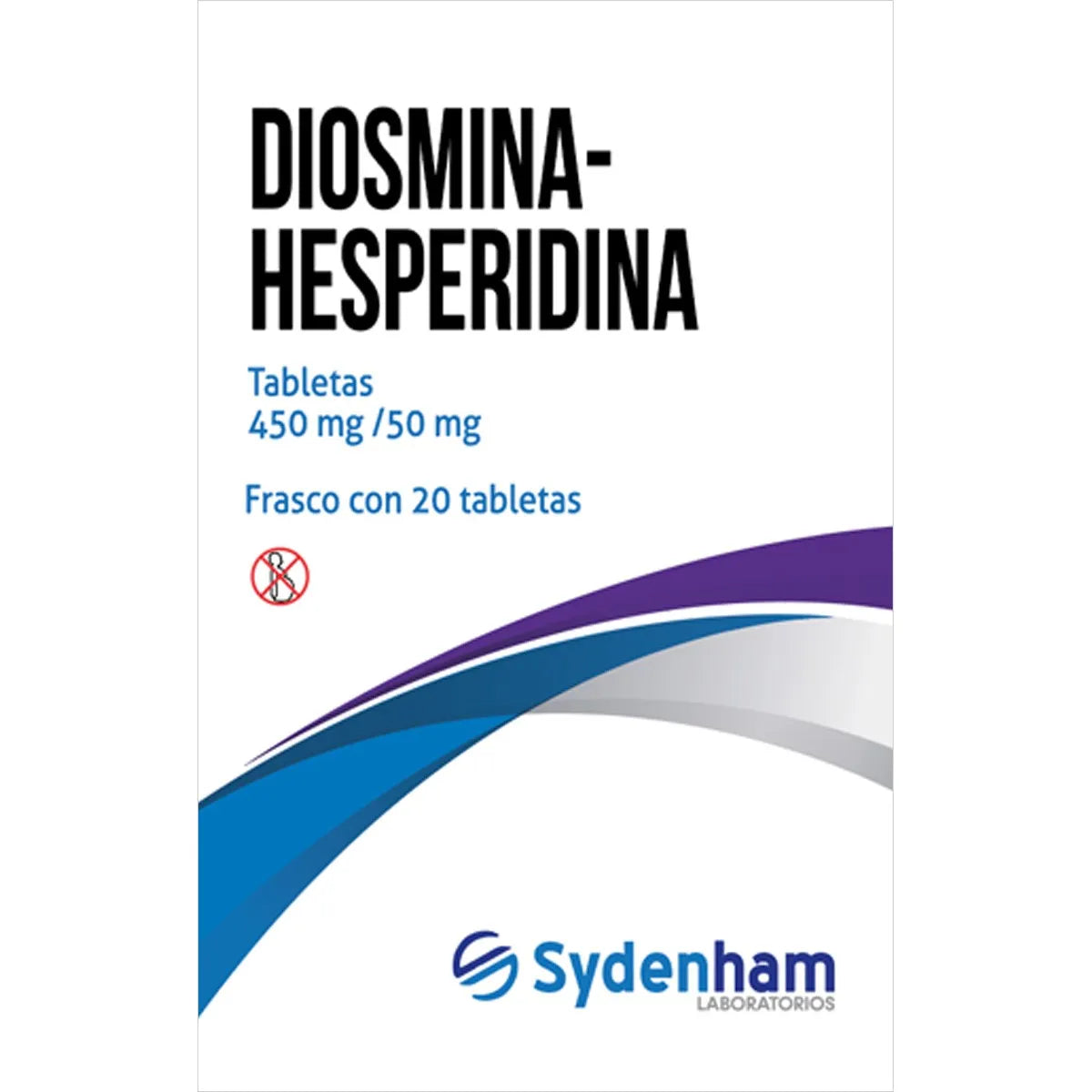 Diosmina/Hesperidina 450/50 Mg Frasco 20 Tabletas