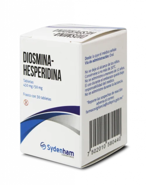 Diosmina/Hesperidina 450/50 Mg 30 Tabletas