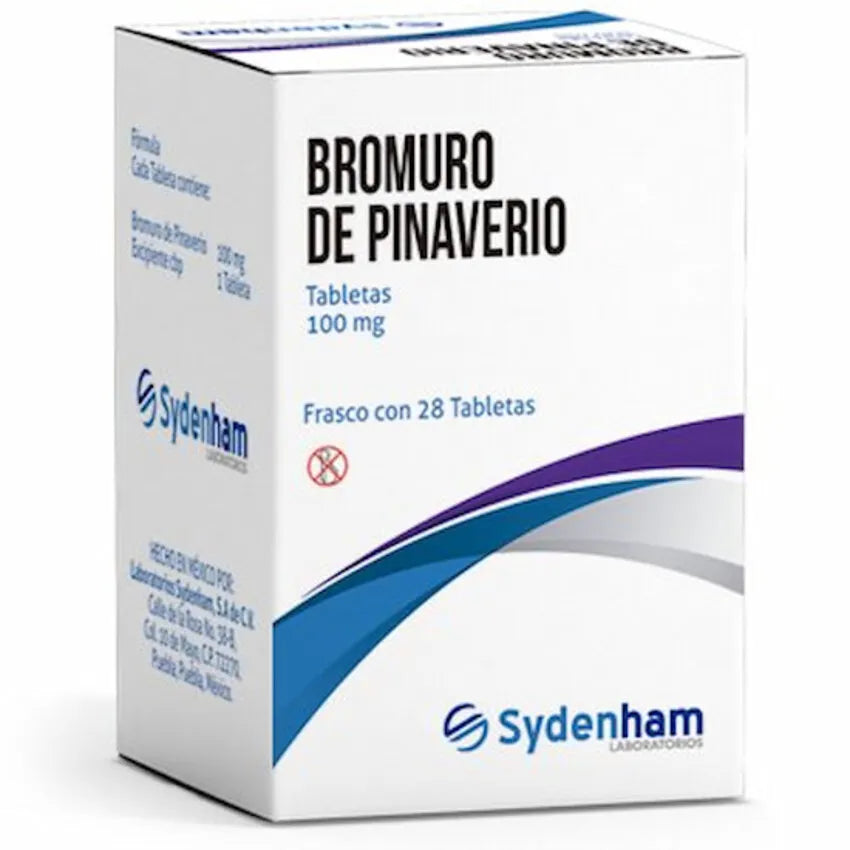 Bromuro De Pinaverio 100 Mg 28 Tabletas