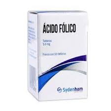 Ácido Fólico 5 Mg Frasco 20 Tabletas