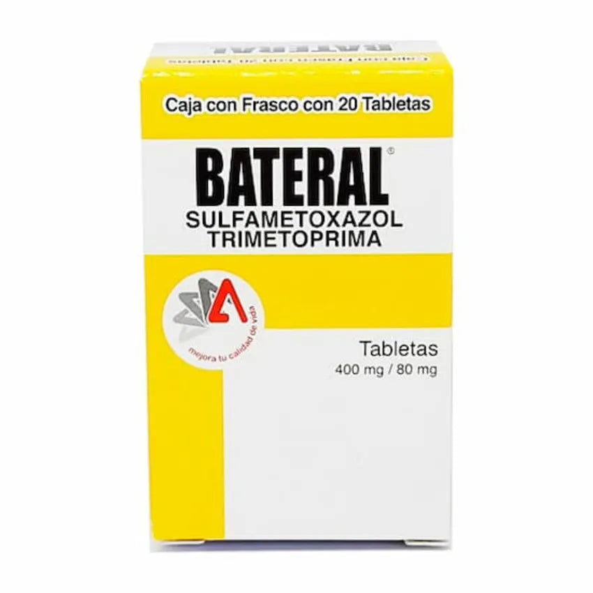 Bateral Sulfametoxazol/Trimetoprima 400/80 Mg 20 Tabletas