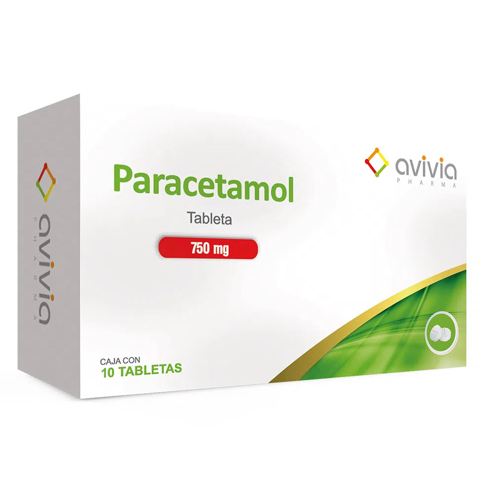 Paracetamol 750 Mg 10 Tabletas  Avivia