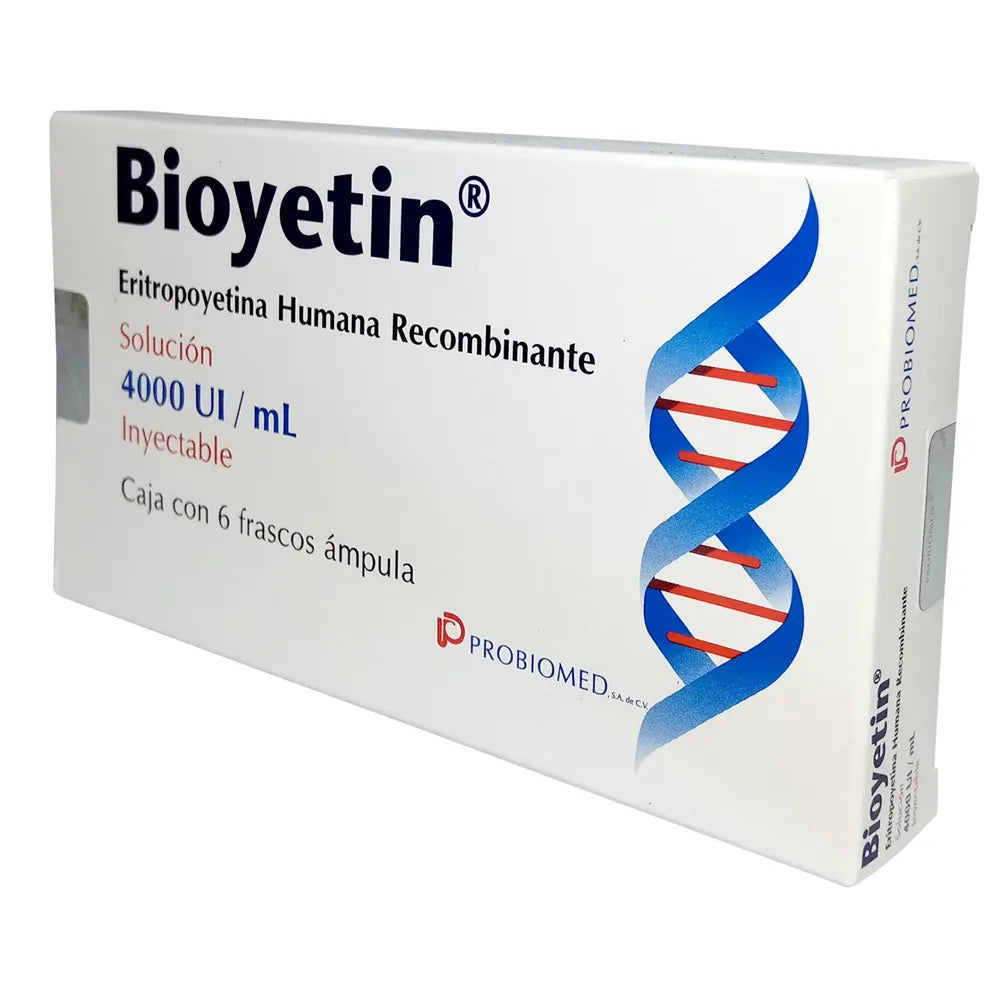 Bioyetin 4000 UI Solución Inyectable 6 Jeringas Precargadas