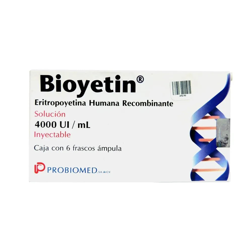 Bioyetin 4000 UI Solución Inyectable 6 Frascos Ámpula 1 Ml
