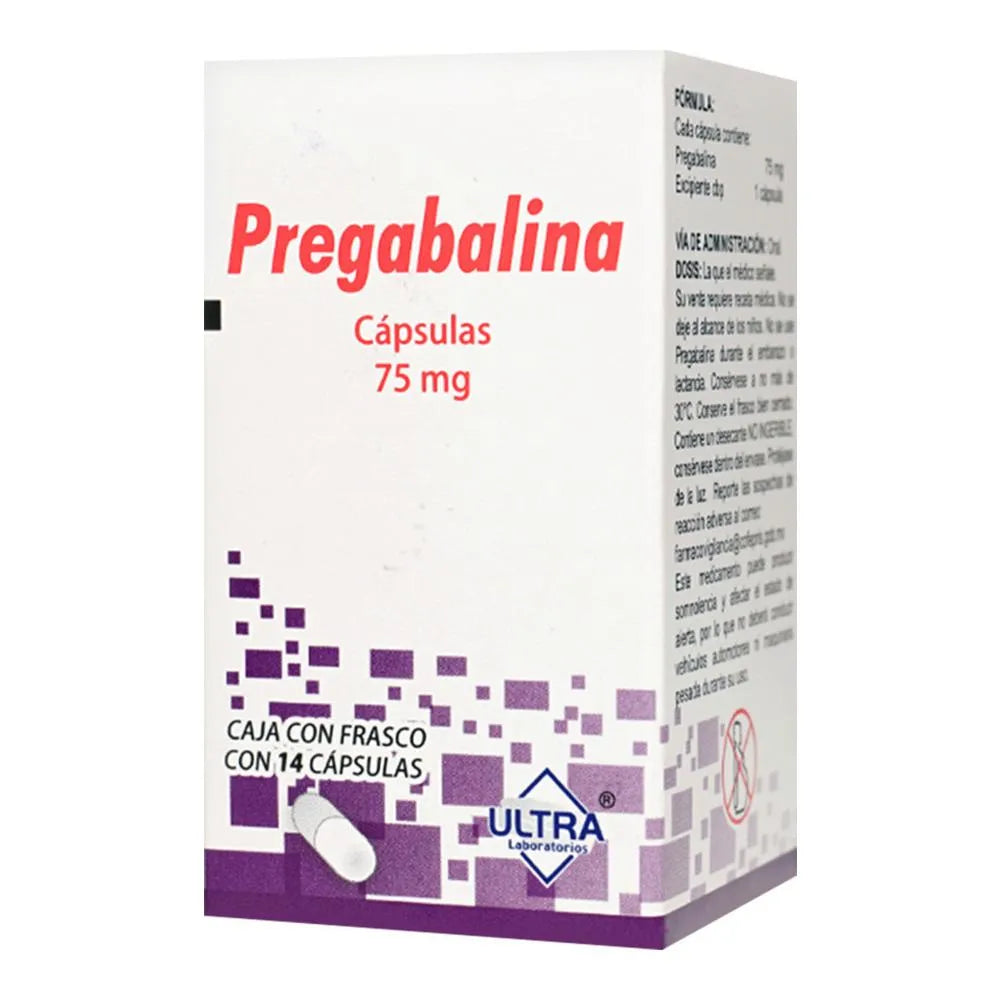 Pregabalina 75 Mg 14 Cápsulas