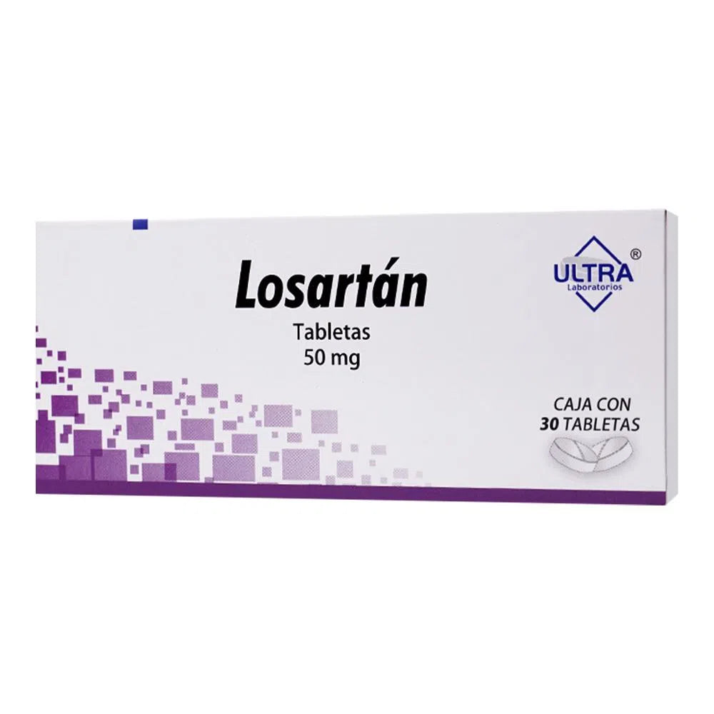 Losartan 50 Mg 30 Grageas