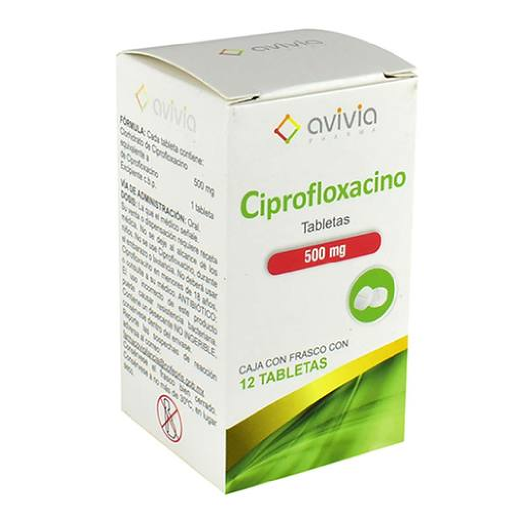 Ciprofloxacino 500 Mg 12 Tabletas