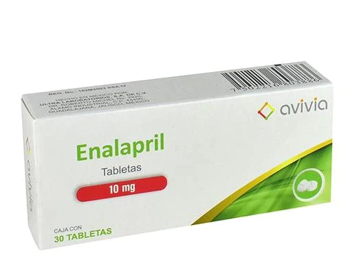 Enalapril 10 Mg 30 Tabletas