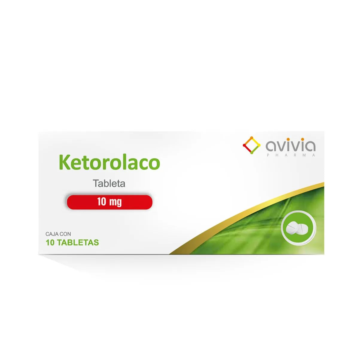 Ketorolaco 10 Mg 10 Tabletas Genérico Avivia