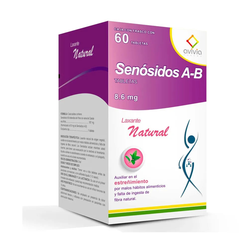 Senósidos A-B 8.6 Mg 60 Tabletas