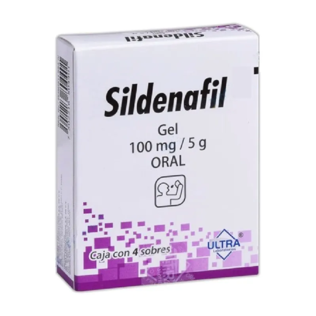 Sildenafil 100 Mg/5 G Gel 4 Sobres