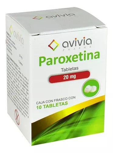 Paroxetina 20 Mg 10 Tabletas