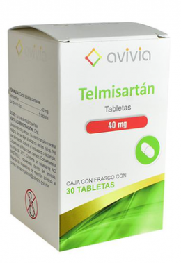 Telmisartán 40 Mg Frasco 30 Tabletas