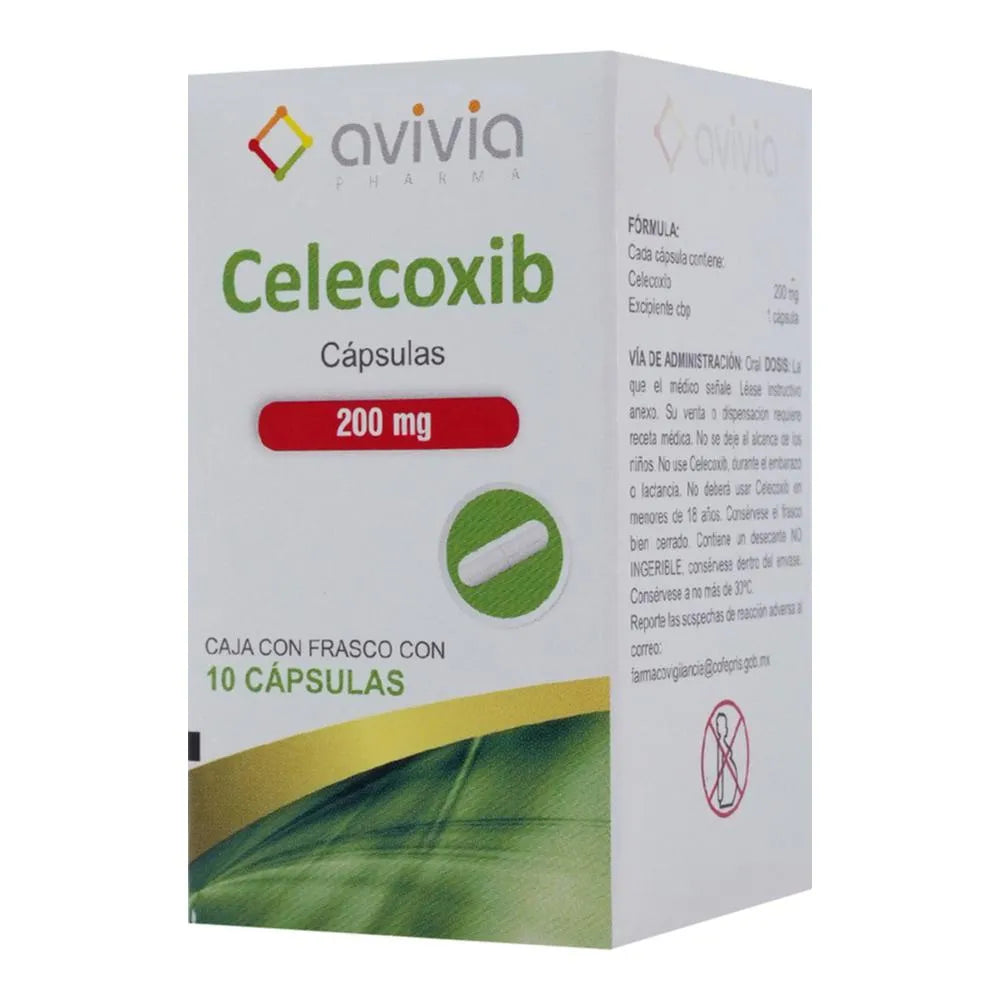 Celecoxib 200 Mg Frasco 10 Cápsulas