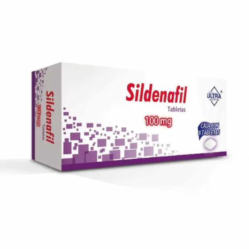 Sildenafil 100 Mg 8 Tabletas  Ultra