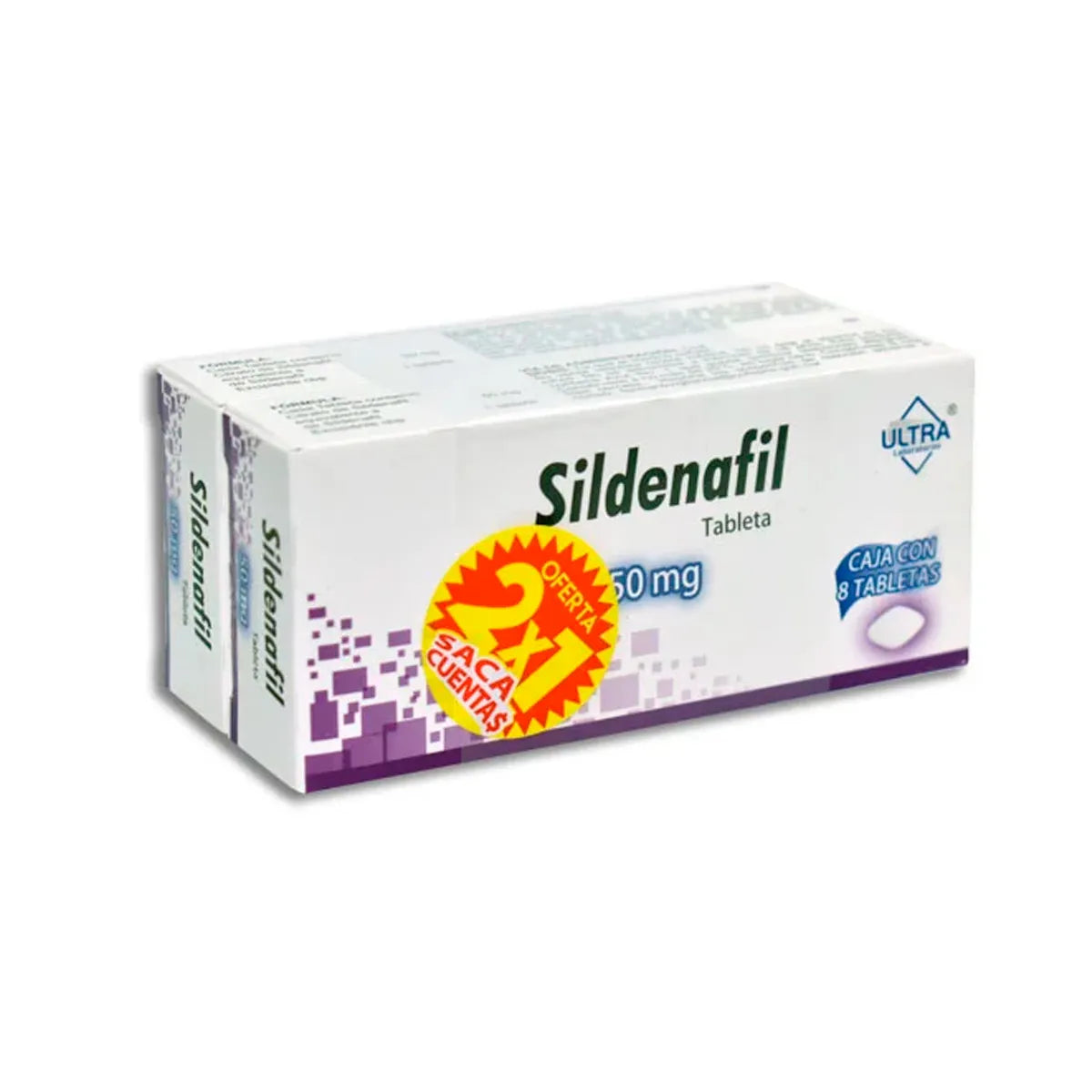 Sildenafil 100 Mg 8 Tabletas 2X1