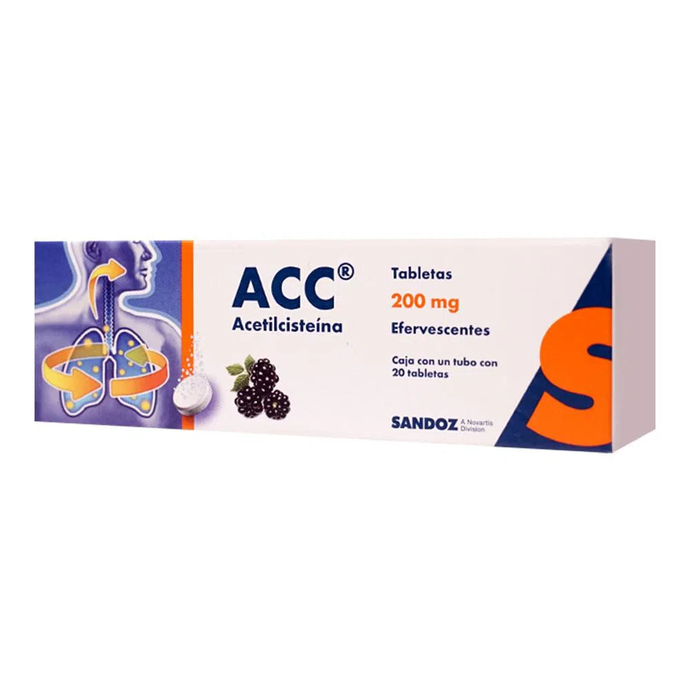 ACC 200 Mg 20 Tabletas Efervescentes