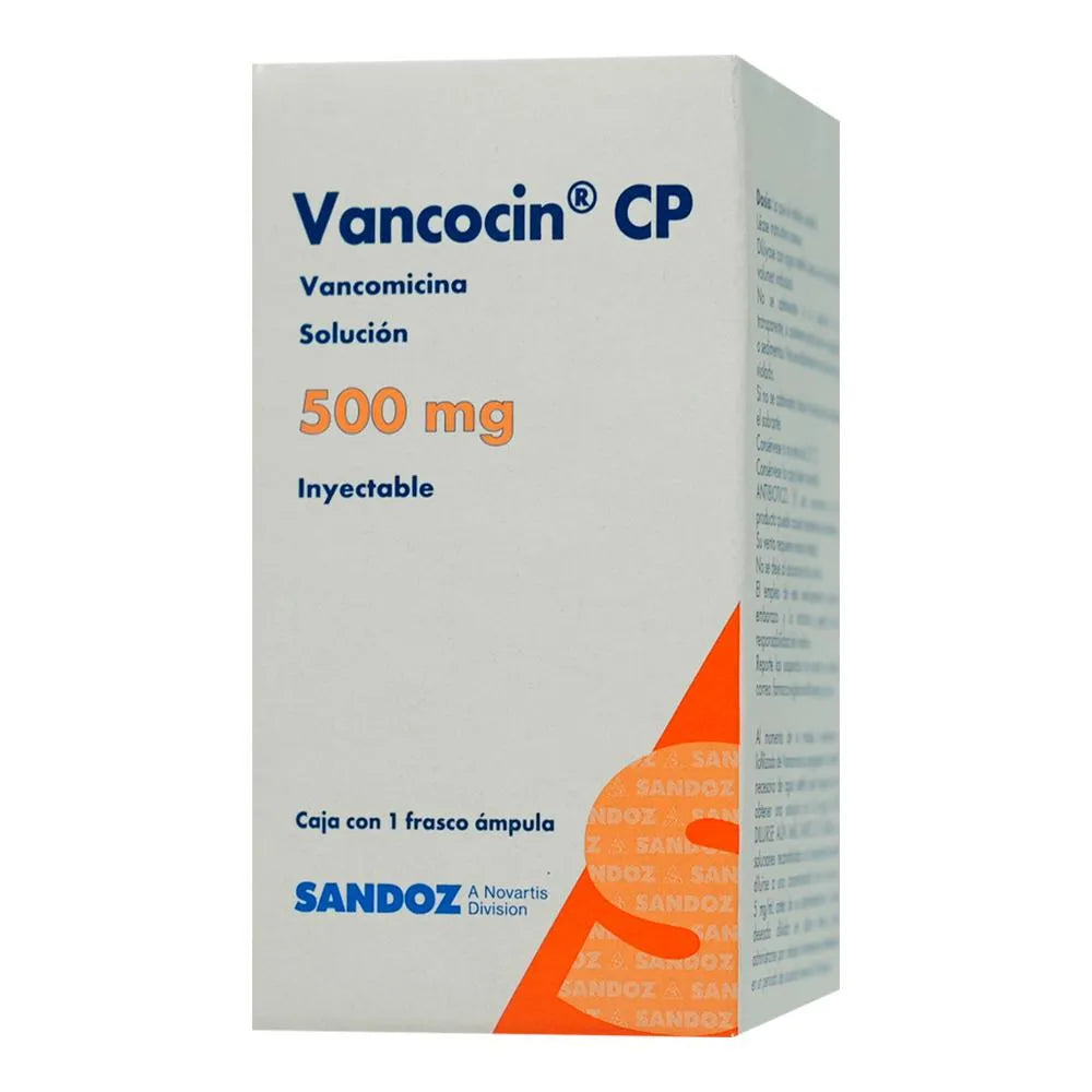 Vancocin-CP 500 Mg Solución Inyectable