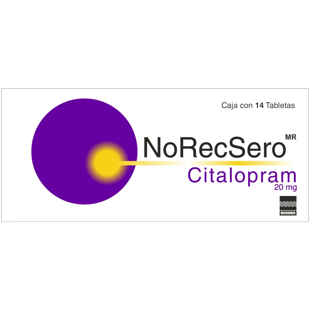 Norecsero Citalopram 20 Mg 14 Tabletas