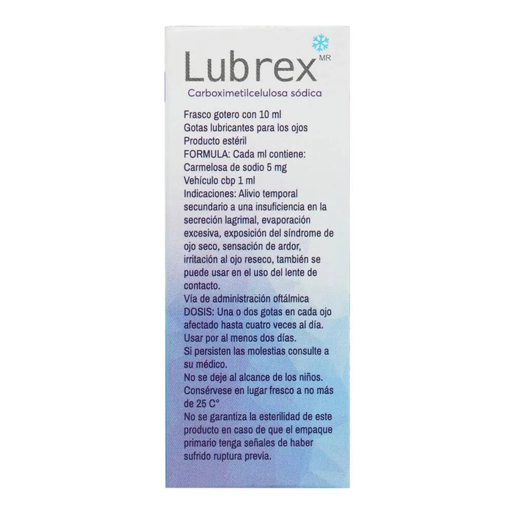 Lubrex Solución 0.5% 10 Ml