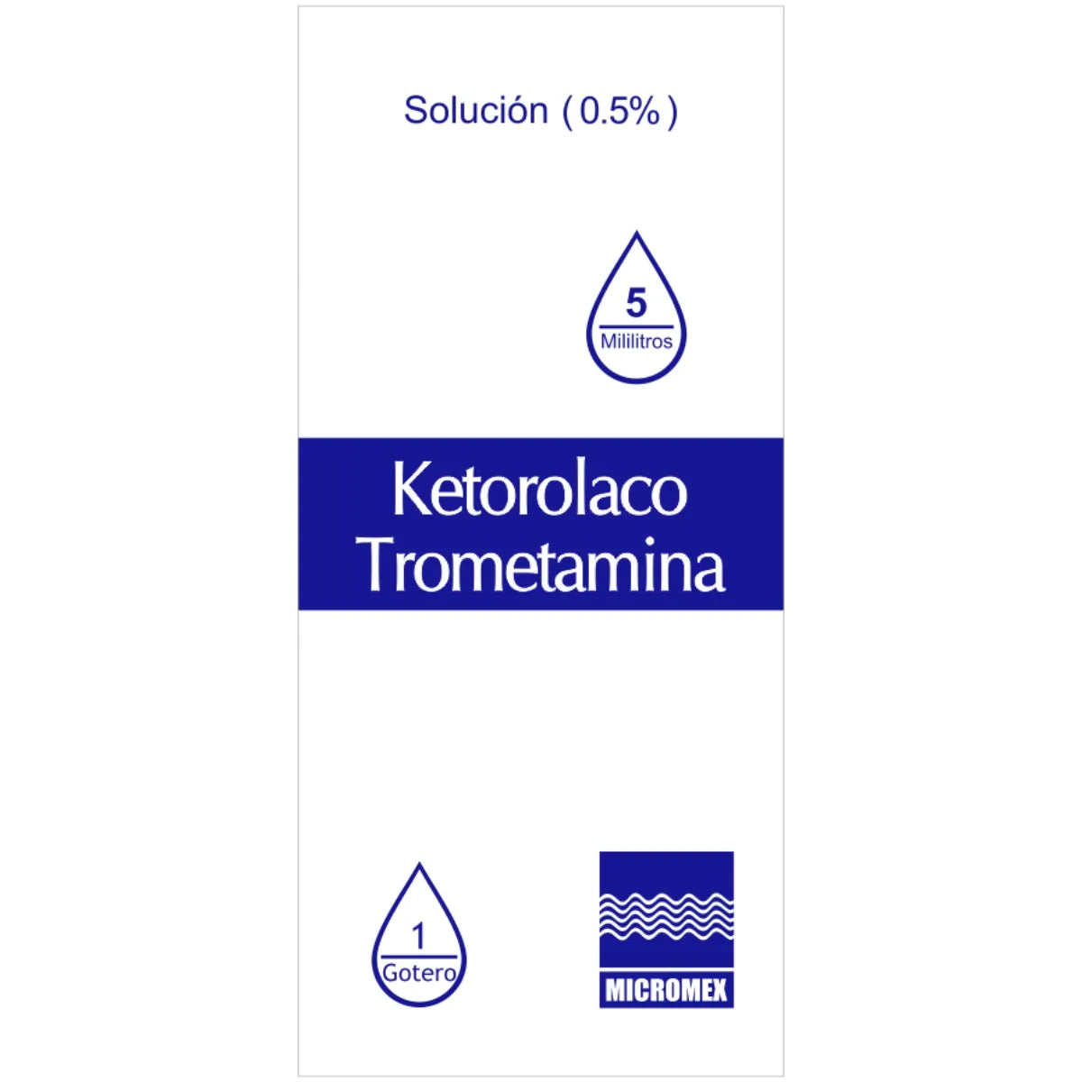 Ketorolaco/Trometamina 0.5% Solución 5 Ml