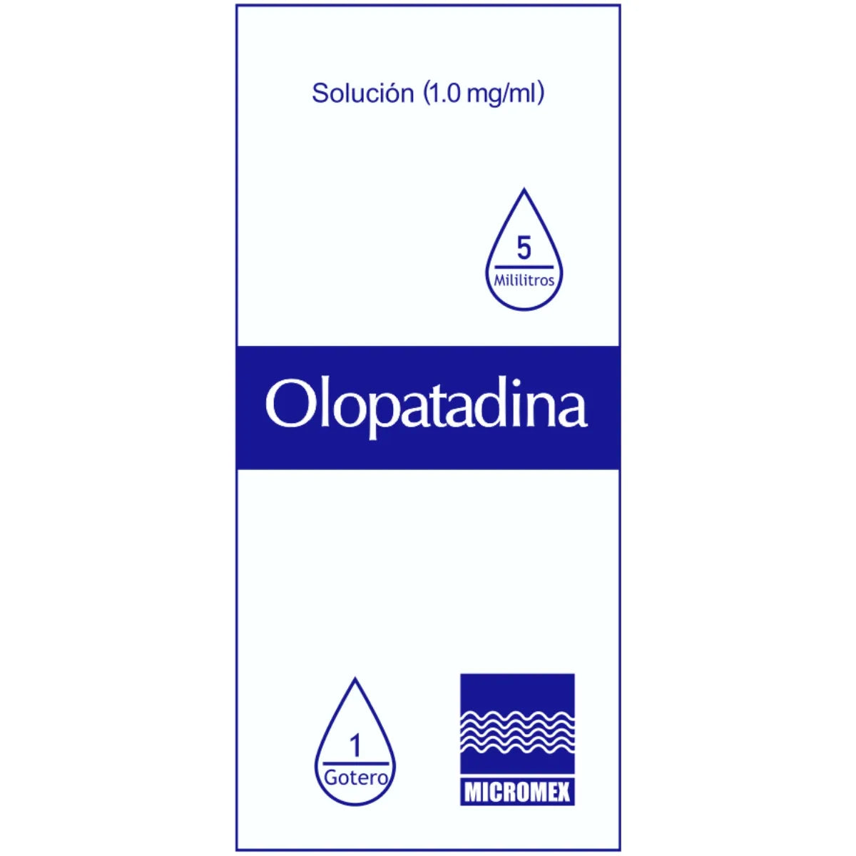 Olopatadina 1 Mg Solución Frasco 5 Ml