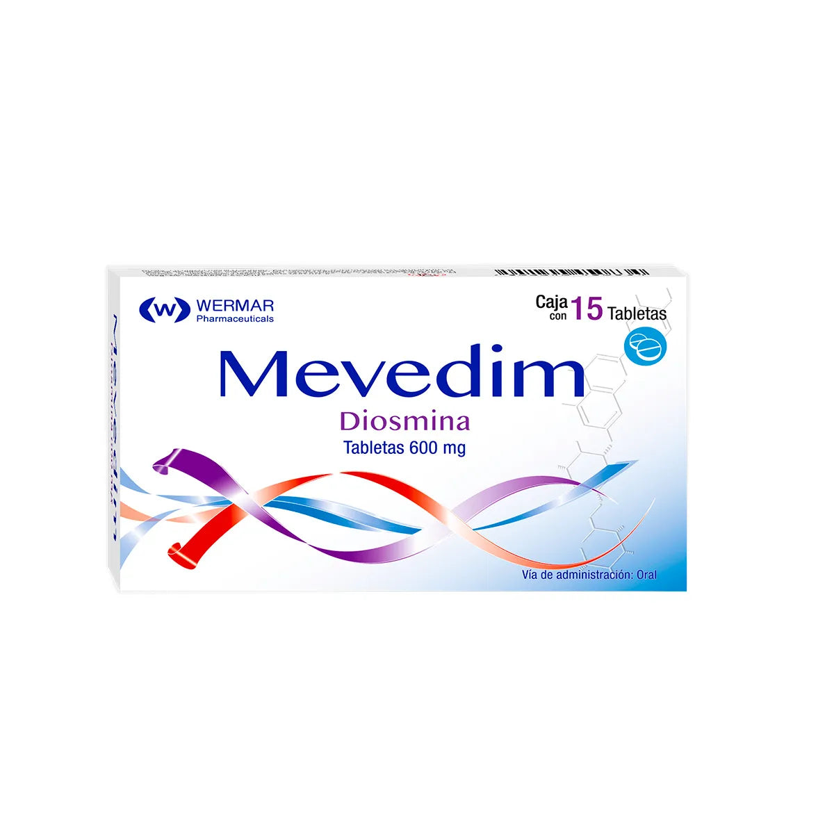 Mevedim Diosmina 600 Mg 15 Tabletas
