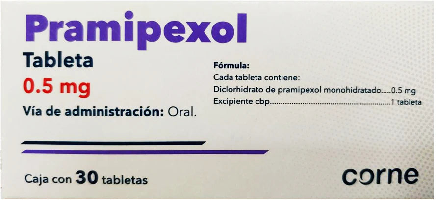 Pramipexol 0.5 Mg 30 Tabletas