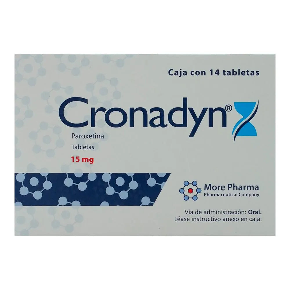 Cronadyn 15 Mg 14 Tabletas