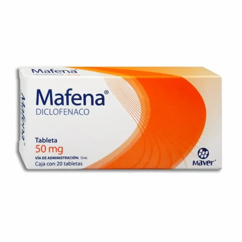 Mafena Diclofenaco Liberación Prolongada 50 Mg 20 Tabletas