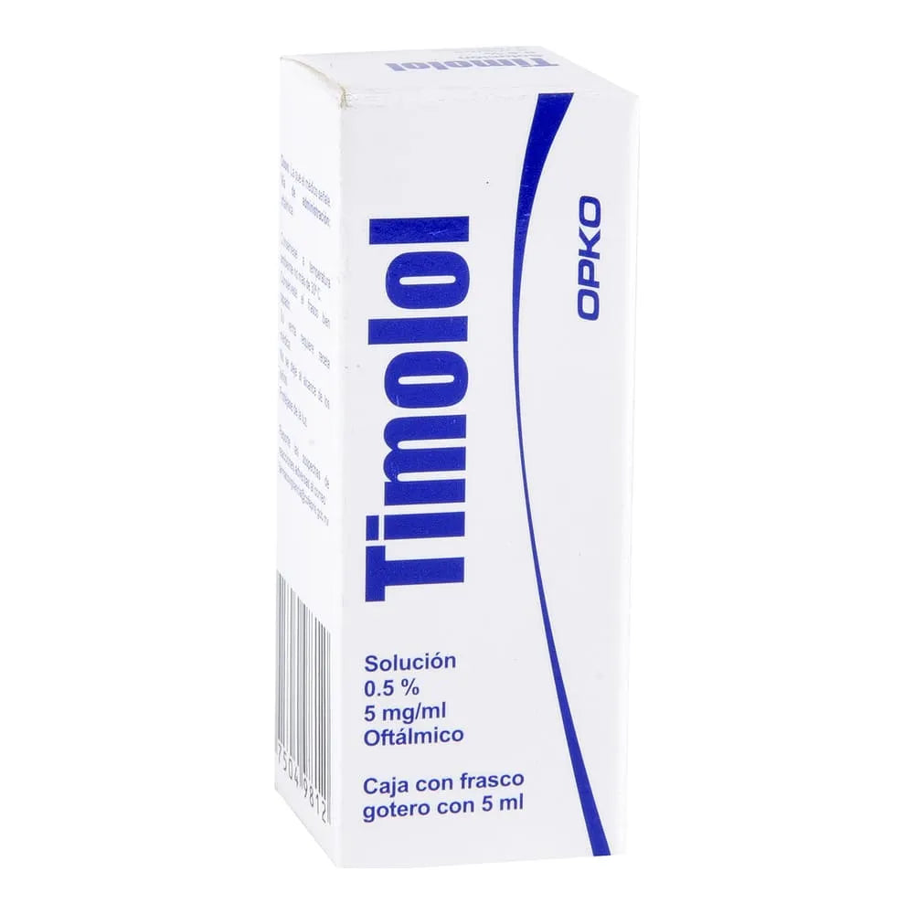 Timolol 0.50% Solución Frasco Gotero 5 Ml