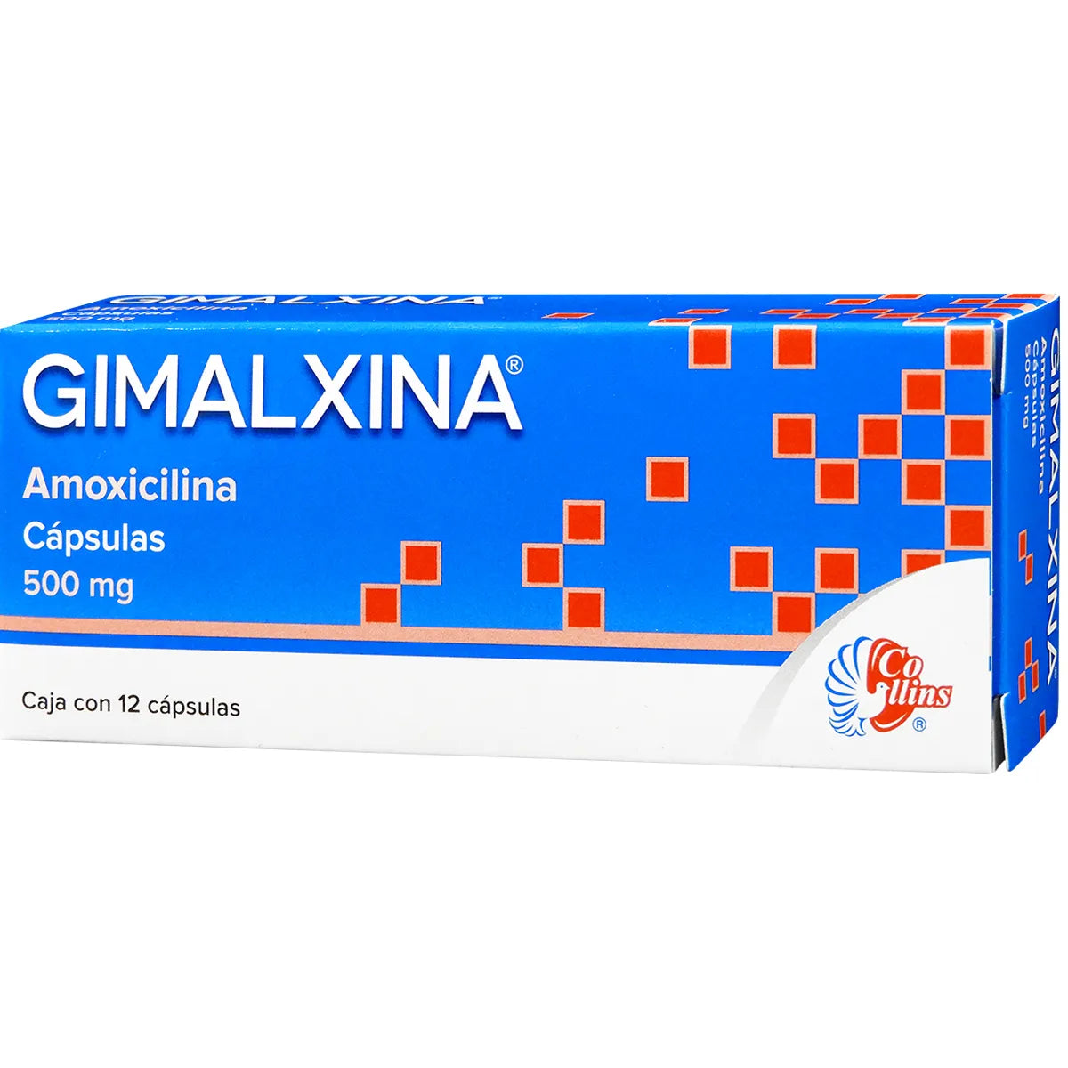 Gimalxina Amoxicilina 500 Mg 12 Cápsulas | Sanafarma.mx