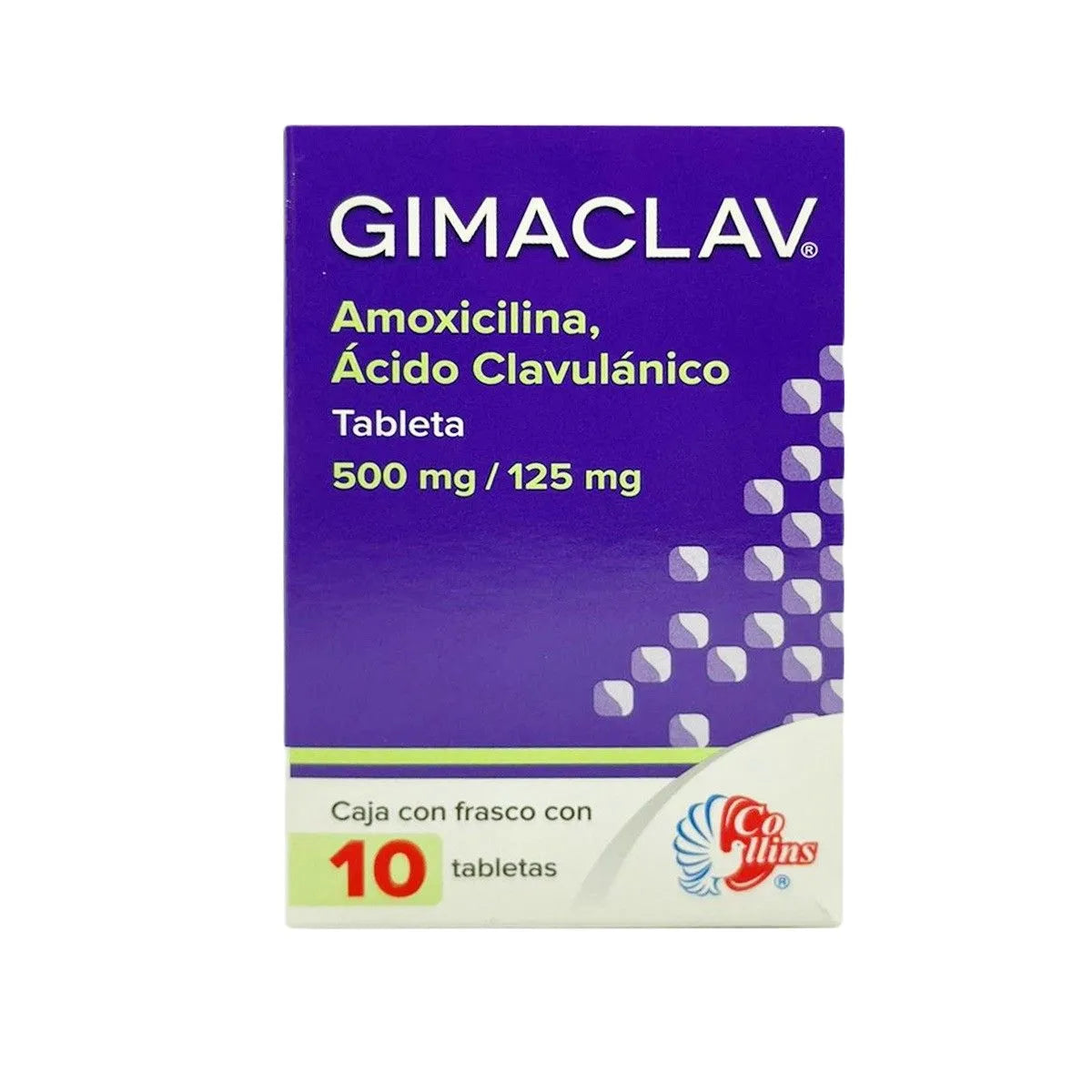Gimaclav Amoxicilina/Ácido Clavulánico 500/125 Mg 10 Tabletas