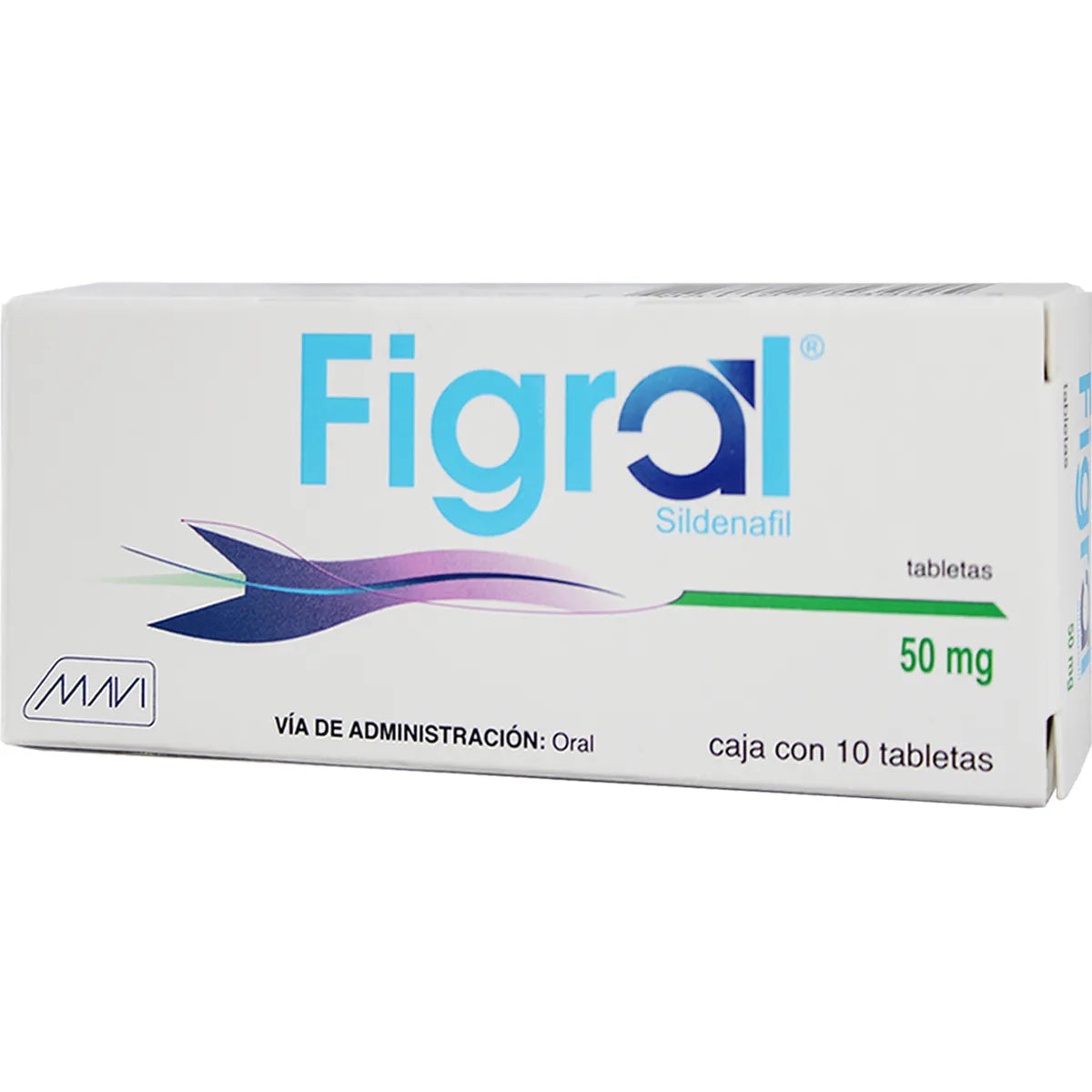 Figral. Sildenafil 50 mg con 10 tabletas