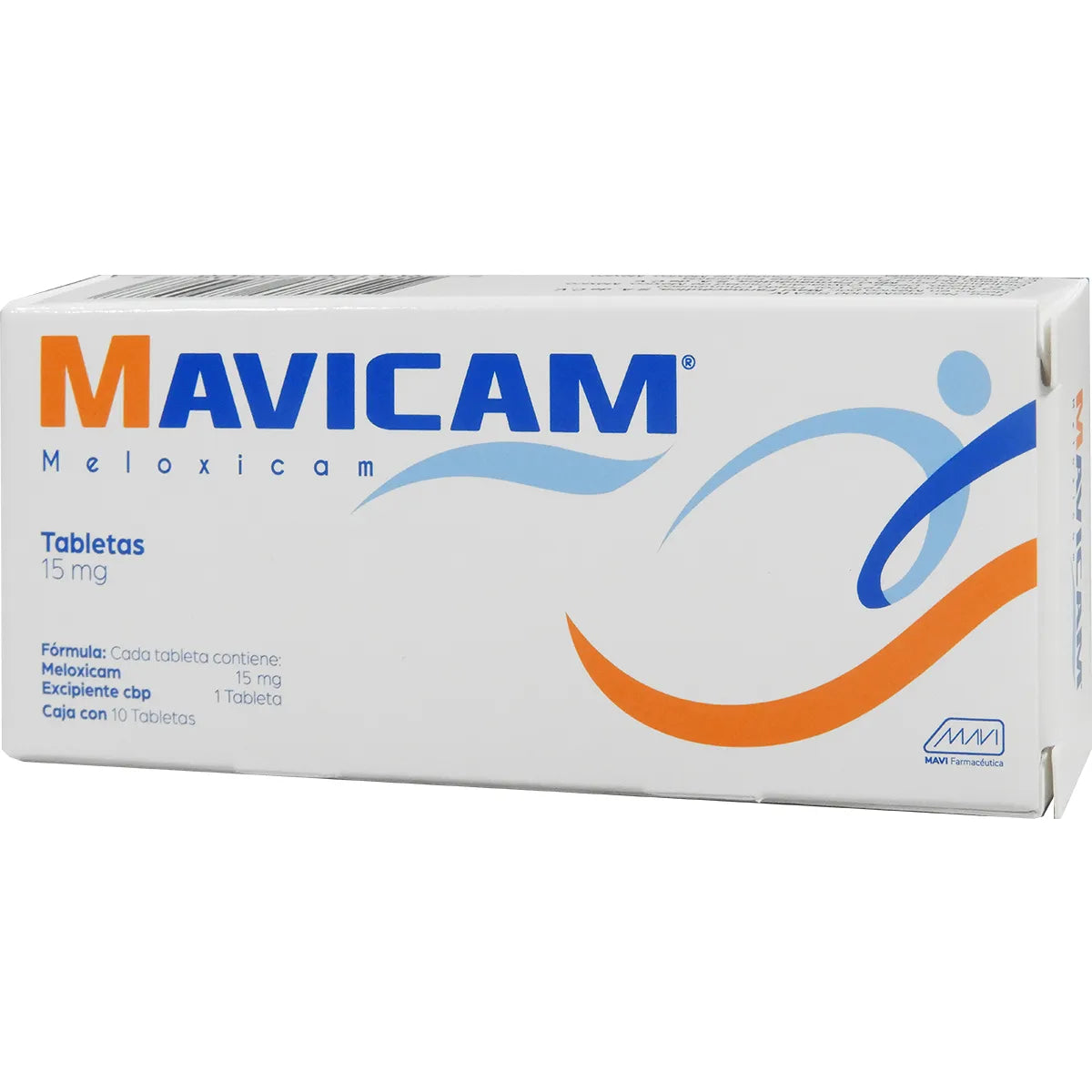 Mavicam Meloxicam 15mg con 10 tabletas