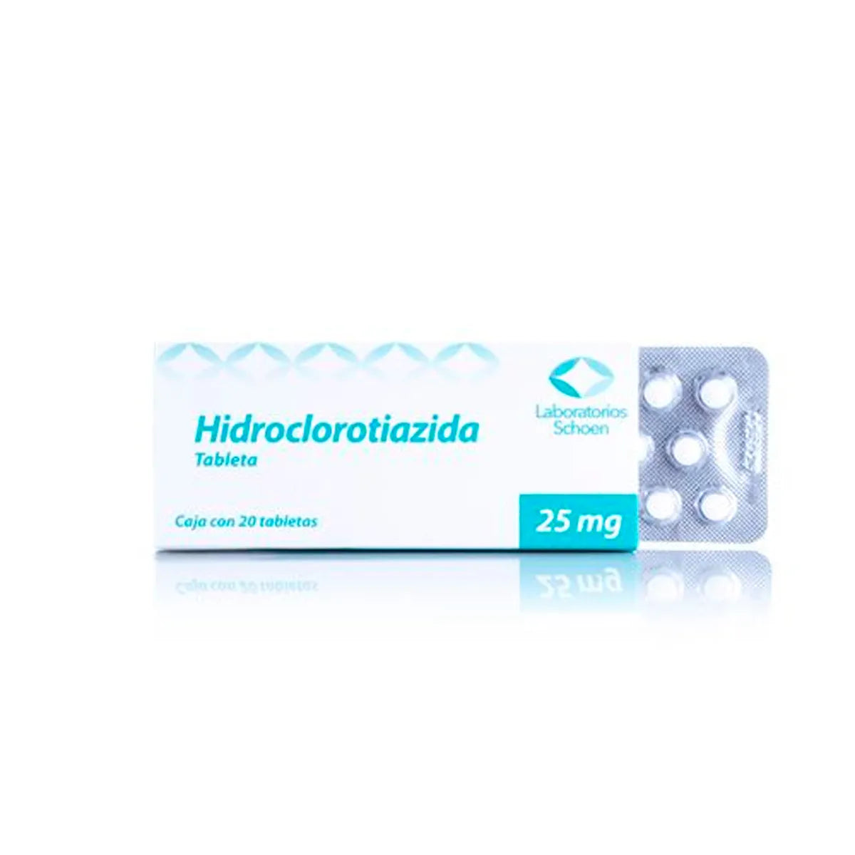 Hidroclorotiazida 25 Mg 20 Tabletas