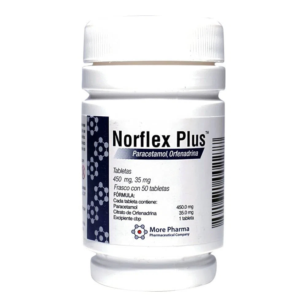 Norflex Plus 35/450 Mg 50 Tabletas