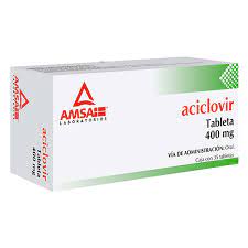 Aciclovir 400 mg con 35 tabletas